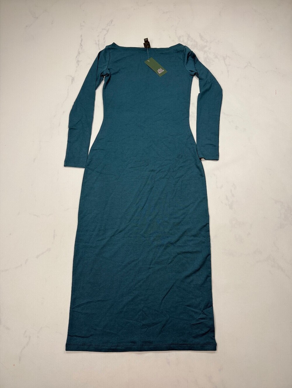 Wild Fable Dress Maxi Teal Modern Fitted - Womens XS